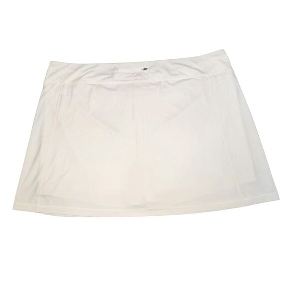 J Jill Fit A-Line Knit Skort 4X Shorts‎ White Stretchy Short Casual Pocket Plus - Picture 1 of 14